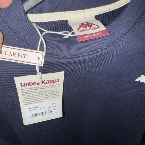 Robe Di Kappa Men's Robe Giovani Grevan Blue Marine Size Medium NWT - Picture 2 of 2